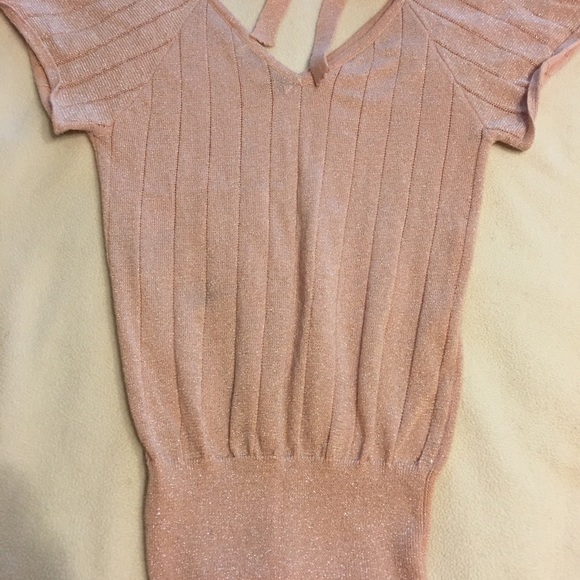 Blush sparkle Forever 21 sweater - Picture 2 of 4